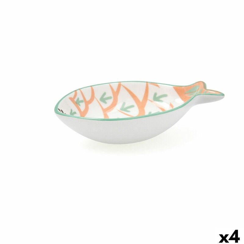 Ciotola per Aperitivi Quid Kaleido Bianco Ceramica 14 x 9 x 3 cm (4 Unità) Ciotola per Aperitivi Quid Kaleido Bianco Ceramica 14 x 9 x 3 cm (4 Unità)
