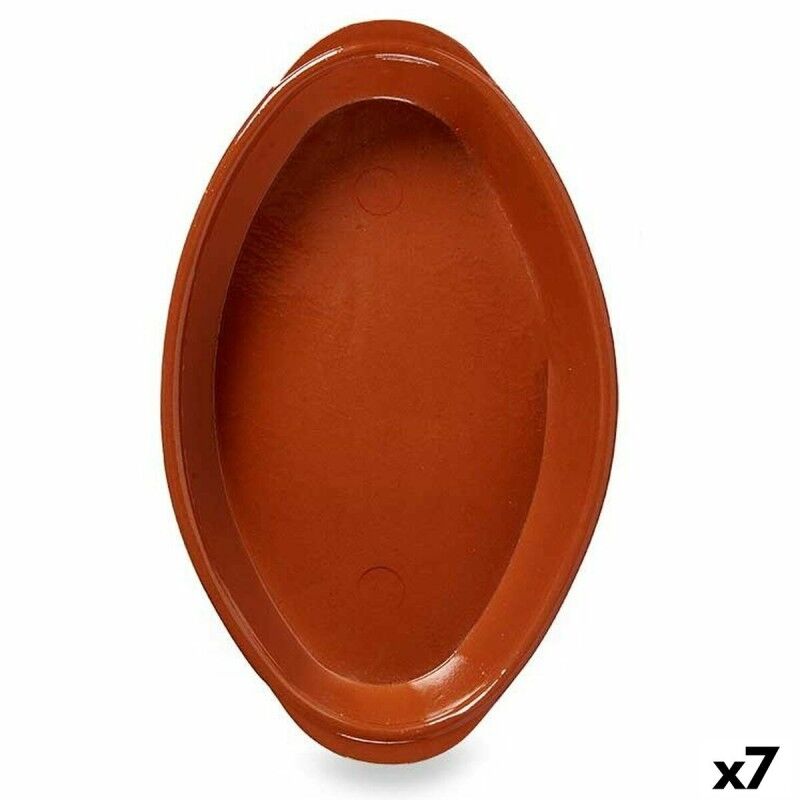 Pirofila da Forno Argilla cotta 7 Unità 39,5 x 5,5 x 24 cm Pirofila da Forno Argilla cotta 7 Unità 39,5 x 5,5 x 24 cm