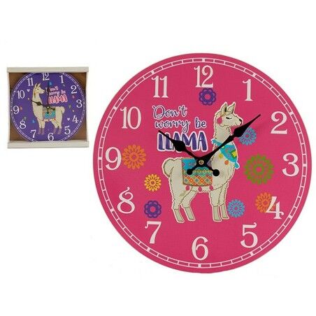 Orologio da Parete Fiamma 3 x 33,8 x 33,8 cm (12 Unità)
