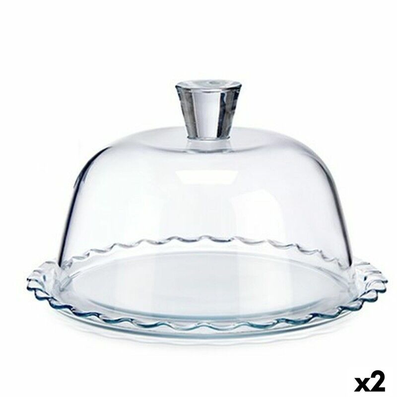 Porta torta Pasabahce Petite Patisserie Trasparente Vetro 26,4 x 15,5 x 26,4 cm Onde (2 Unità) Porta torta Pasabahce Petite Patisserie Trasparente Vetro 26,4 x 15,5 x 26,4 cm Onde (2 Unità)
