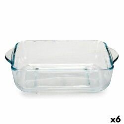 Vassoio da Forno Pasabahce Borcam 1,9 L 22 x 6 x 25,5 cm Con manici (6 Unità)