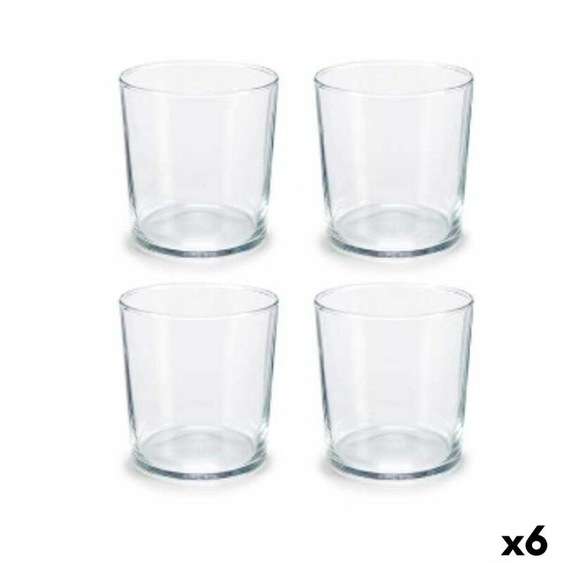 Set di Bicchieri Pasabahce Bistro Trasparente Vetro Cristallo 380 ml (6 Unità)