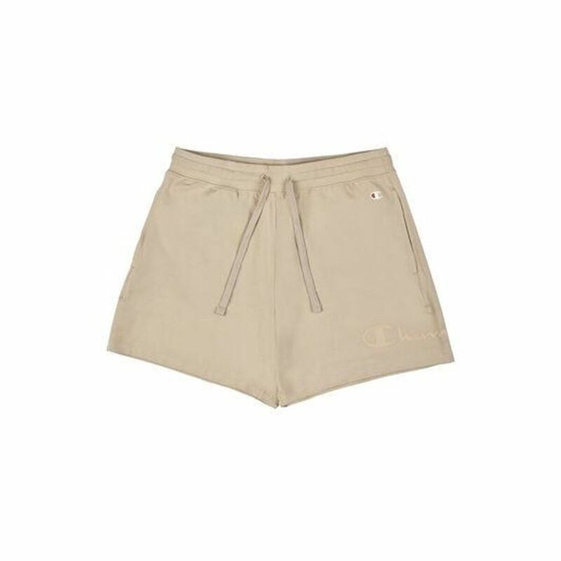 Pantaloncini Sportivi da Donna Champion Shorts Beige Marrone Pantaloncini Sportivi da Donna Champion Shorts Beige Marrone