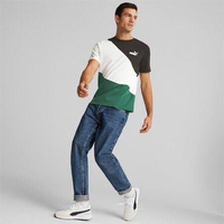 Maglia Puma Power Cat Verde Uomo