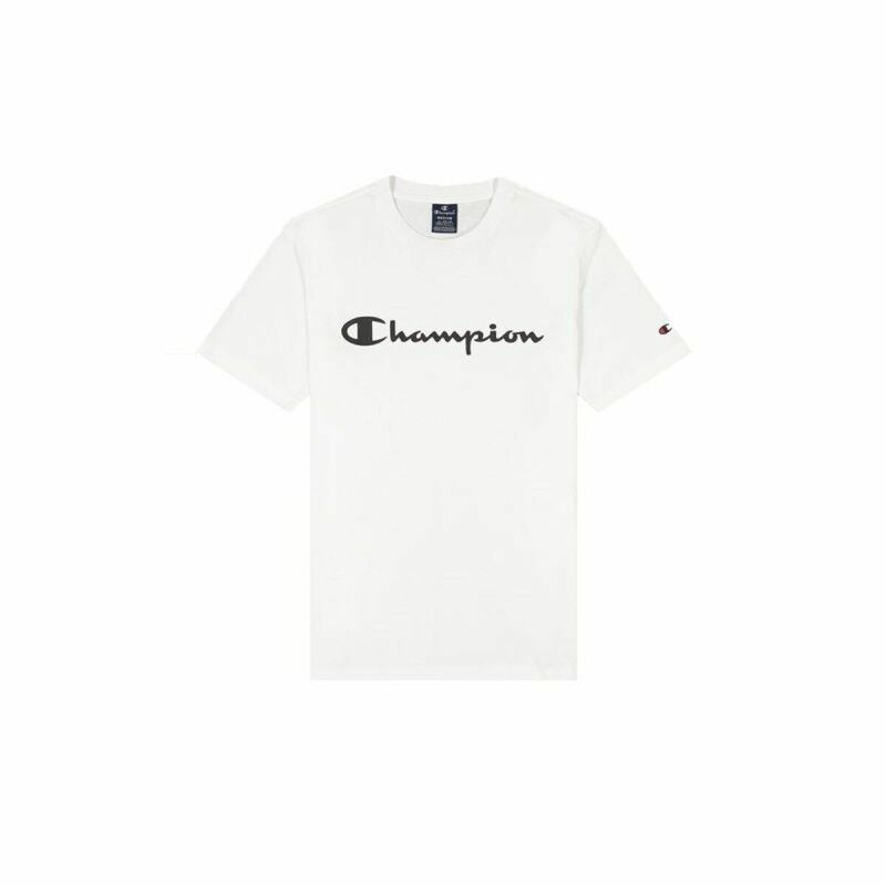 Maglia a Maniche Corte Uomo Champion Crewneck Bianco Maglia a Maniche Corte Uomo Champion Crewneck Bianco