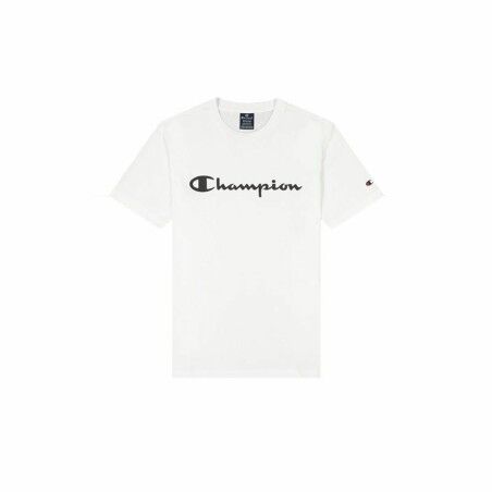 Maglia a Maniche Corte Uomo Champion Crewneck Bianco