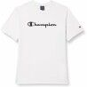 Maglia a Maniche Corte Uomo Champion Crewneck Bianco