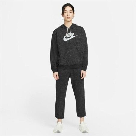 Felpa con Cappuccio Donna Nike Sportswear Gym Vintage Nero
