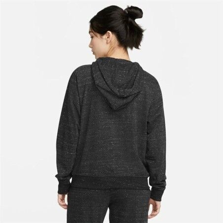 Felpa con Cappuccio Donna Nike Sportswear Gym Vintage Nero