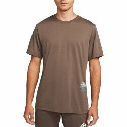 Maglia a Maniche Corte Uomo Nike Dri-FIT Marrone