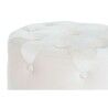 Poggiapiedi DKD Home Decor Rosa Dorato Legno MDF Velluto 60 x 60 x 54 cm (3 Unità)