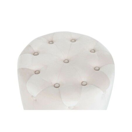 Poggiapiedi DKD Home Decor Rosa Dorato Legno MDF Velluto 60 x 60 x 54 cm (3 Unità)