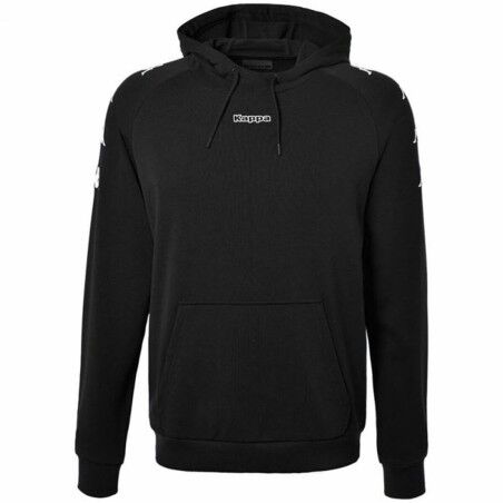 Felpa con Cappuccio Uomo Kappa Kortus Nero