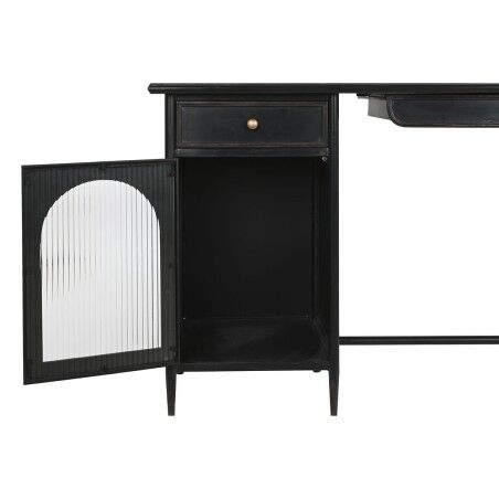 Scrivania DKD Home Decor Nero Metallo Cristallo 120 x 50 x 80 cm