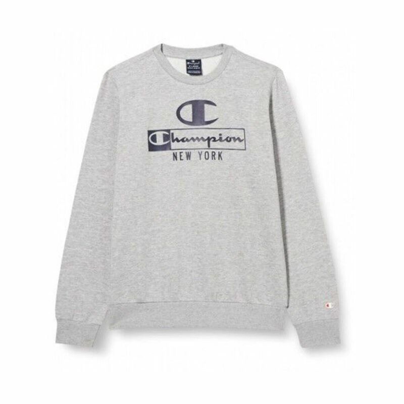 Felpa senza Cappuccio Uomo Champion Crewneck Grigio Felpa senza Cappuccio Uomo Champion Crewneck Grigio