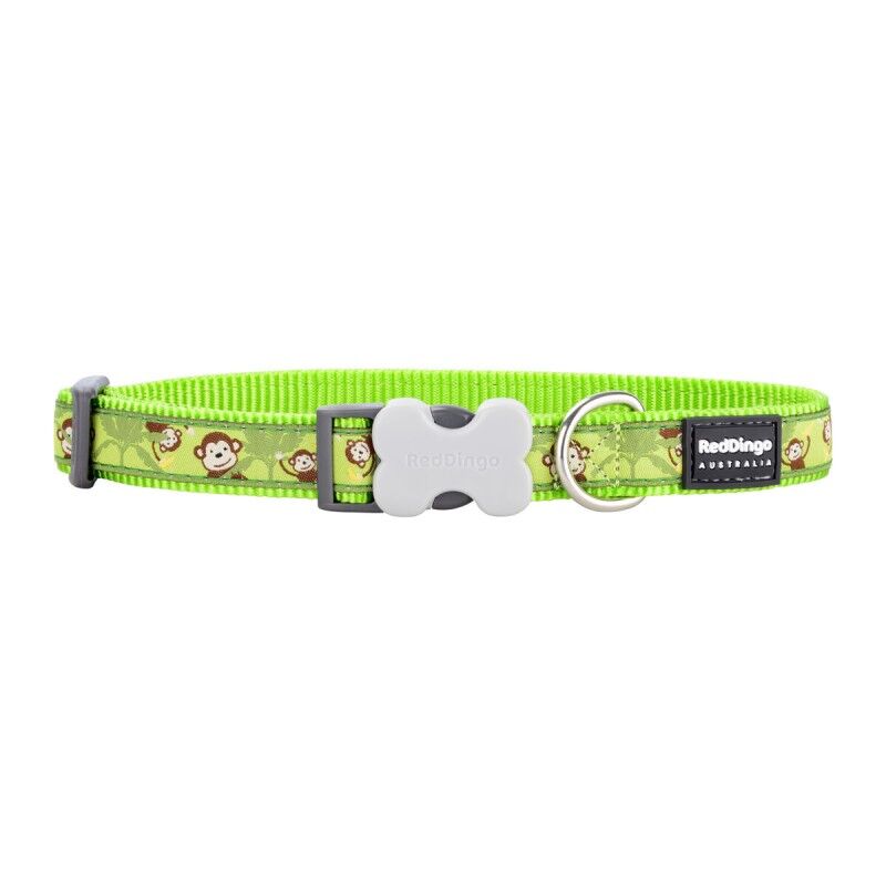 Collare per Cani Red Dingo STYLE MONKEY LIME GREEN 41-63 cm Collare per Cani Red Dingo STYLE MONKEY LIME GREEN 41-63 cm