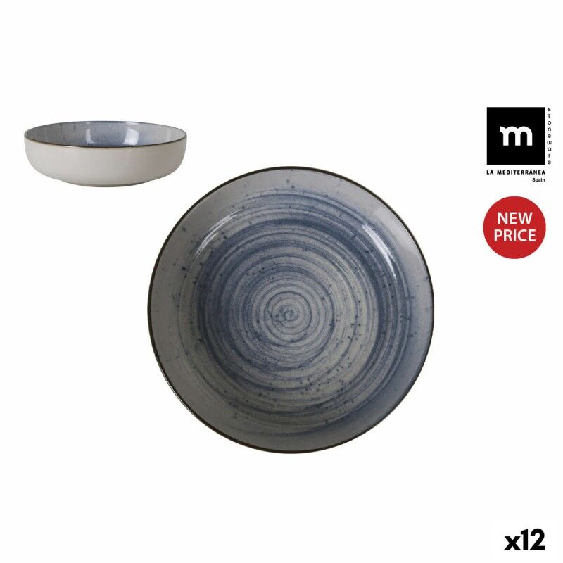 Piatto Fondo La Mediterránea Swirl Ø 18 cm (12 Unità) Piatto Fondo La Mediterránea Swirl Ø 18 cm (12 Unità)