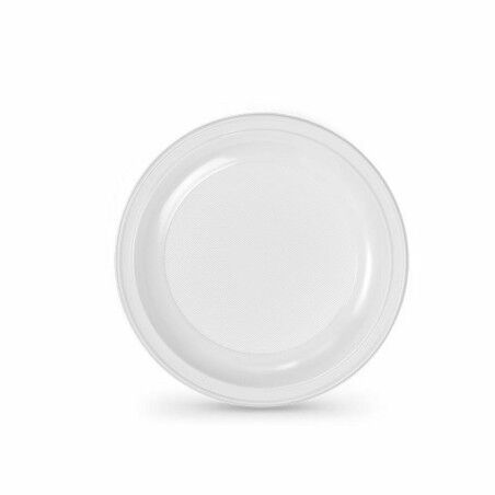 Set di piatti riutilizzabili Algon Bianco Plastica 22 x 22 x 1,5 cm (6 Unità)
