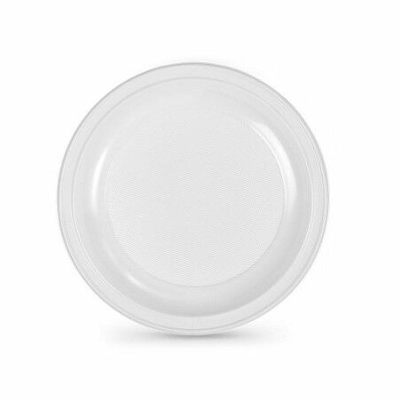 Set di piatti riutilizzabili Algon Bianco Plastica 25 x 25 x 1,5 cm (12 Unità)