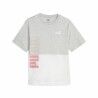 Maglia a Maniche Corte Donna Puma Power Colorblock Bianco Grigio