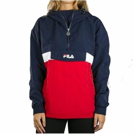 Felpa con Cappuccio Donna Fila Pavlina Rosso Blu scuro