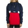 Felpa con Cappuccio Donna Fila Pavlina Rosso Blu scuro