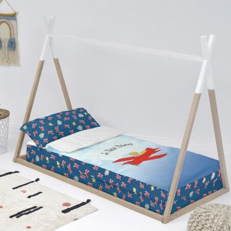 Copripiumone a sacco con Piumone HappyFriday Le Petit Prince Son Avion Multicolore 105 x 200 cm