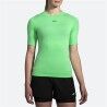 Maglia a Maniche Corte Donna Brooks High Point Verde