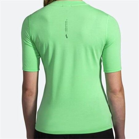 Maglia a Maniche Corte Donna Brooks High Point Verde