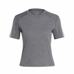Maglia a Maniche Corte Donna Adidas 3 stripes Essentials Grigio chiaro