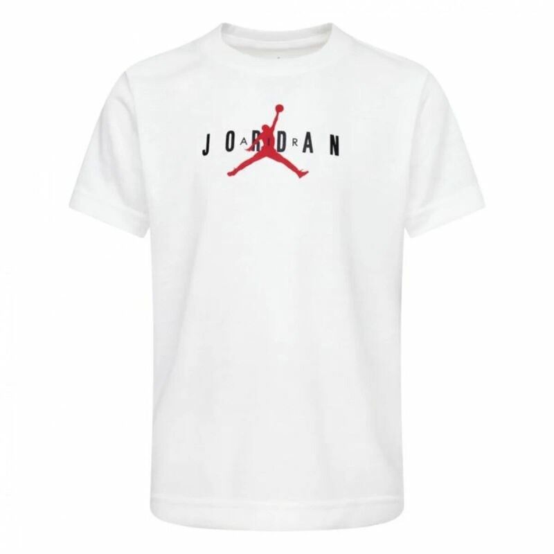 Maglia a Maniche Corte per Bambini Jordan Jumpman Graphic Bianco Maglia a Maniche Corte per Bambini Jordan Jumpman Graphic Bianco