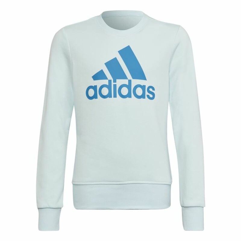 Felpa senza Cappuccio da Bambina Adidas Essentials Azzurro Chiaro Felpa senza Cappuccio da Bambina Adidas Essentials Azzurro Chiaro