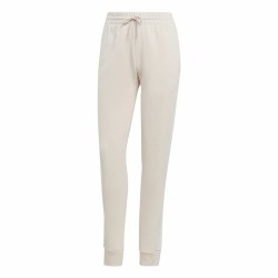 Pantalone Lungo Sportivo Adidas Essentials 3 Stripes Beige Donna