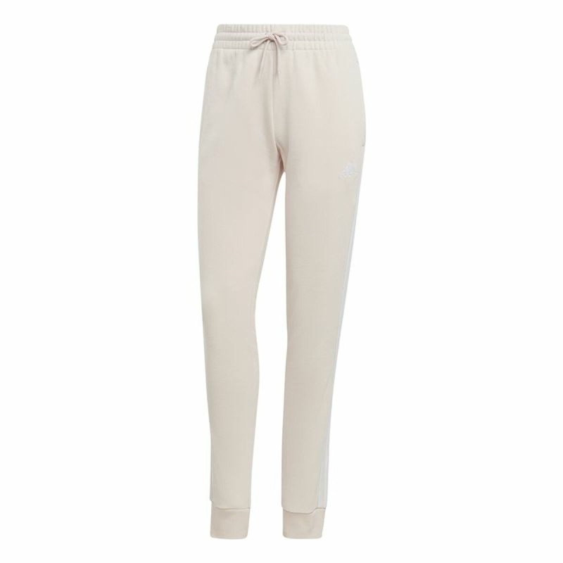 Pantalone Lungo Sportivo Adidas Essentials 3 Stripes Beige Donna Pantalone Lungo Sportivo Adidas Essentials 3 Stripes Beige Donna