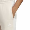 Pantalone Lungo Sportivo Adidas Essentials 3 Stripes Beige Donna
