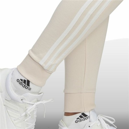 Pantalone Lungo Sportivo Adidas Essentials 3 Stripes Beige Donna