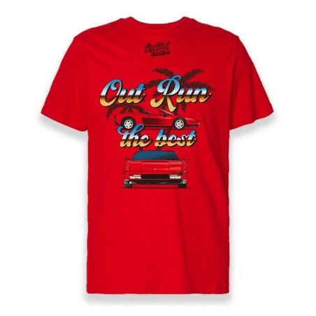 Maglia a Maniche Corte Uomo RADIKAL OUT RUN Rosso M