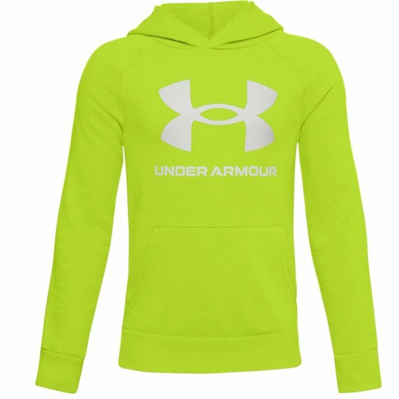 Felpa con Cappuccio Bambino Under Armour Rival Big Logo 1 Verde limone Felpa con Cappuccio Bambino Under Armour Rival Big Logo 1 Verde limone