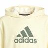 Felpa con Cappuccio Unisex Adidas Future Icons Badge of Sport Giallo