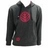 Felpa con Cappuccio Unisex Rox R-Cosmos Nero Grigio scuro