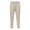 Pantalone di Tuta per Adulti Only & Sons Onslinus Crop Tap 0192 Beige Uomo