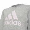 Felpa senza Cappuccio da Bambina Adidas Essentials Grigio