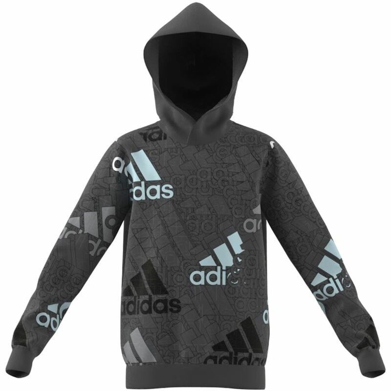 Felpa con Cappuccio Unisex Adidas Performance Grigio scuro Felpa con Cappuccio Unisex Adidas Performance Grigio scuro