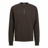 Felpa senza Cappuccio Uomo Jack & Jones Jjmicah Neck Mulch Marrone