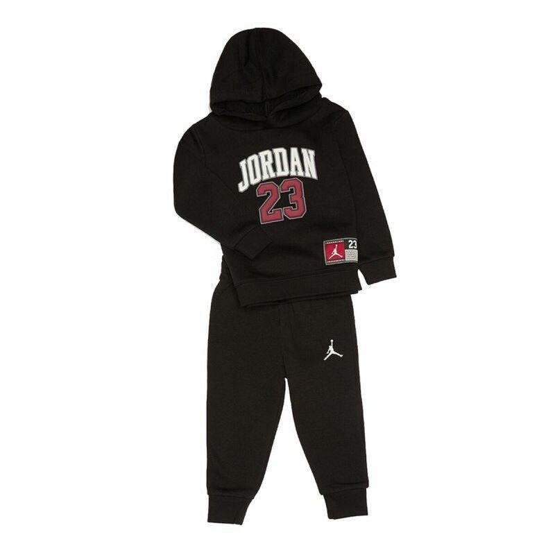 Completo Sportivo per Bambini Jordan Jordan Po Set Nero Completo Sportivo per Bambini Jordan Jordan Po Set Nero