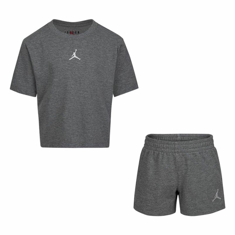Completo Sportivo per Bambini Nike Essentials Grigio Completo Sportivo per Bambini Nike Essentials Grigio