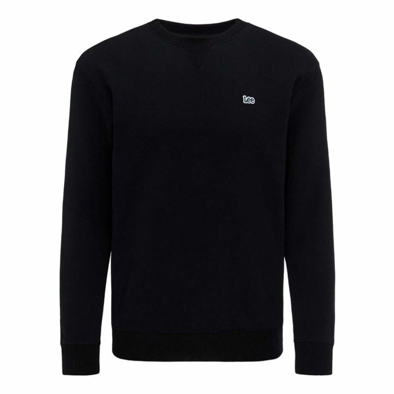 Felpa senza Cappuccio Uomo Lee Plain Crew Nero Felpa senza Cappuccio Uomo Lee Plain Crew Nero