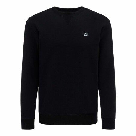 Felpa senza Cappuccio Uomo Lee Plain Crew Nero