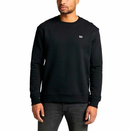 Felpa senza Cappuccio Uomo Lee Plain Crew Nero