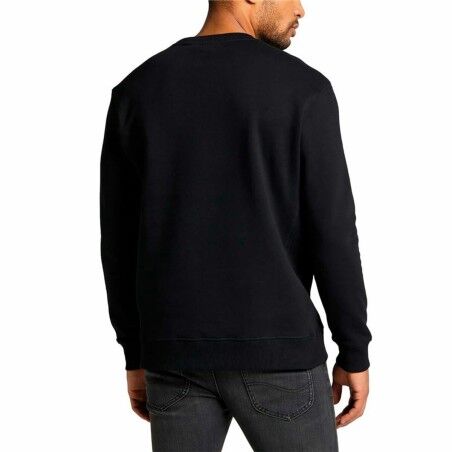 Felpa senza Cappuccio Uomo Lee Plain Crew Nero